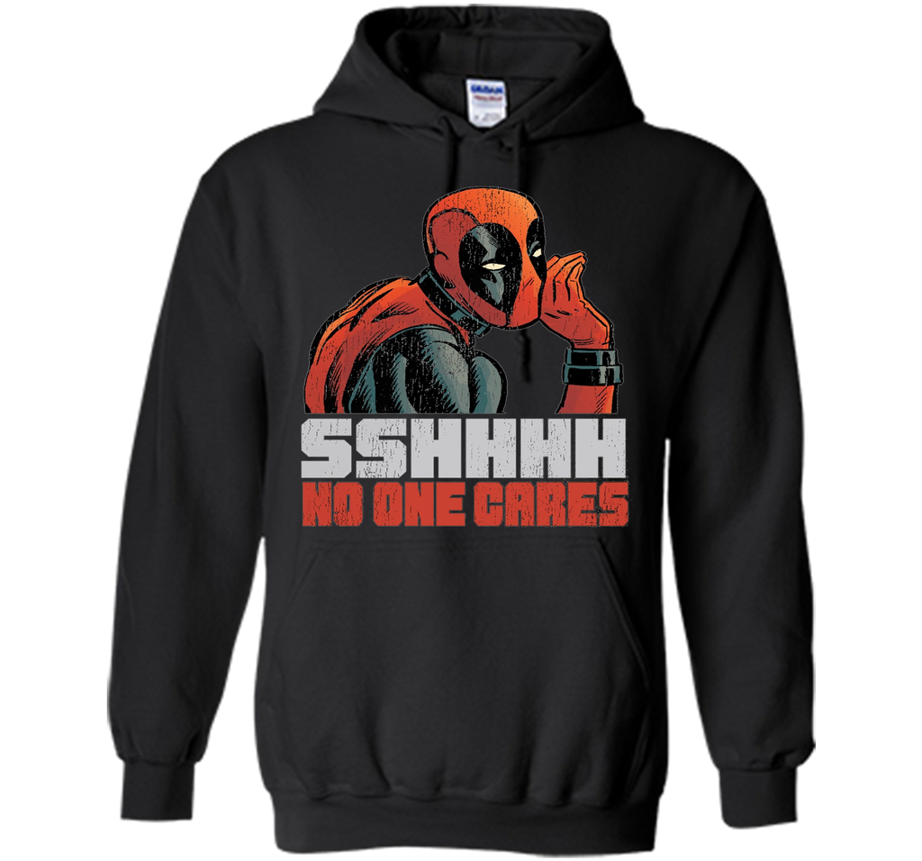 Marvel Deadpool SSHHHH No One Cares Whisper Graphic T-Shirt