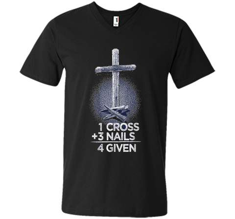 1 Cross + 3 Nails = 4 Given T-Shirt : Christian T Shirt