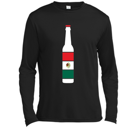 Mexico Flag Beer Bottle Soccer Apparel TriColor Gift T-Shirt