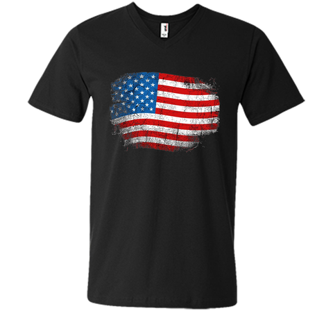Cool Distressed American USA Flag Shirt 4th of July Clothing