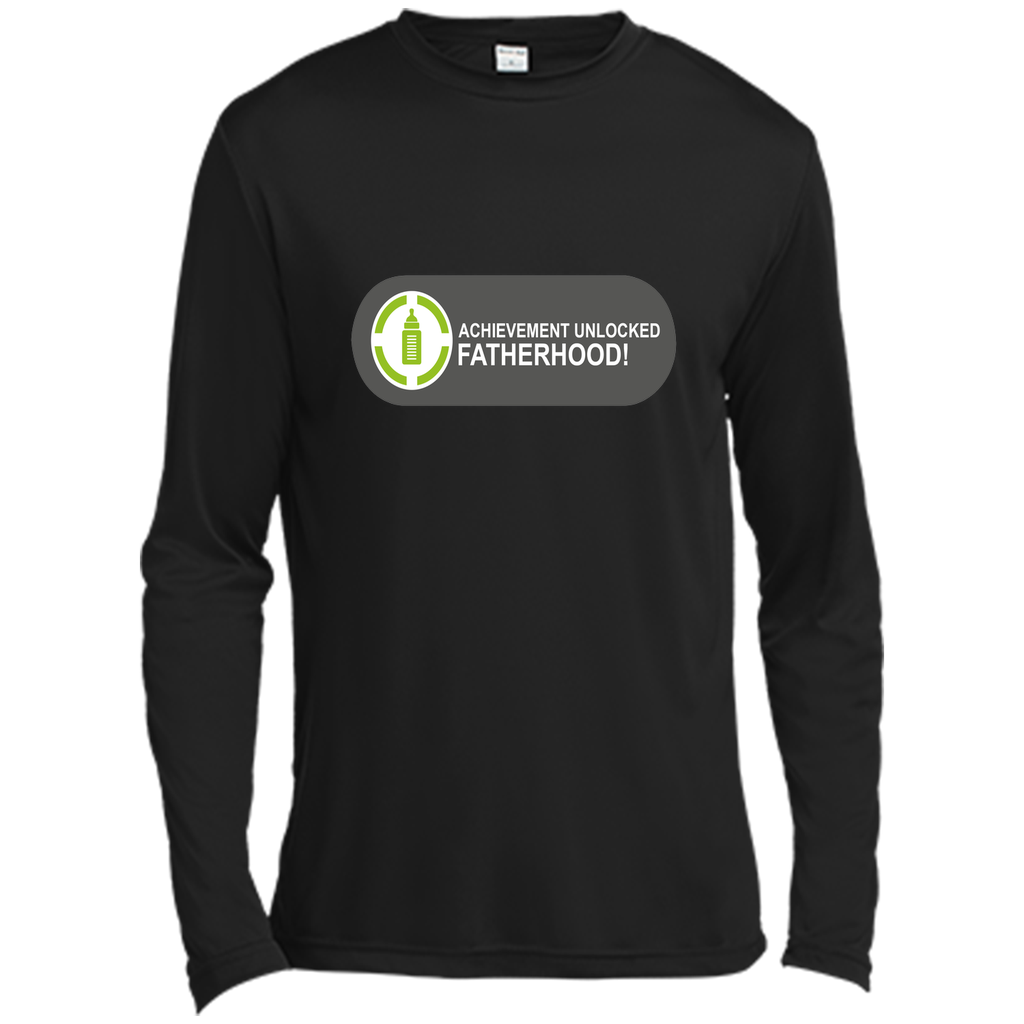 Achievement Unlocked Fatherhood Funny New Dad Gamer T-Shirt