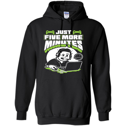 just five more minutes funny gamer shirt gaming t-shirts