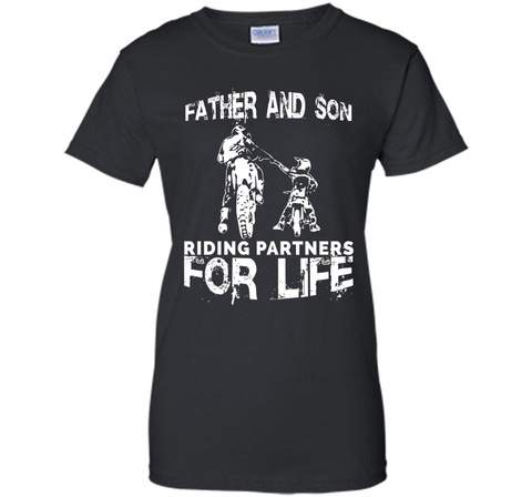 Father And Son Riding Partners For Life T-shirt Dads Sons