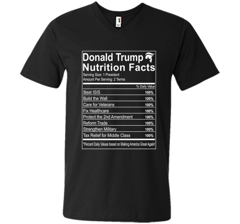 Donald Trump Nutrition Facts Make America Great Shirt