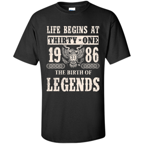 Life Begin At Thirty-One 1986 T Shirt