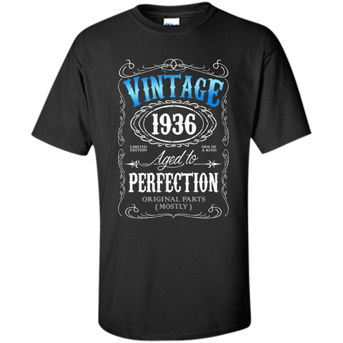 Vintage 1936 tshirt 80th birthday gifts for men Aged to APA