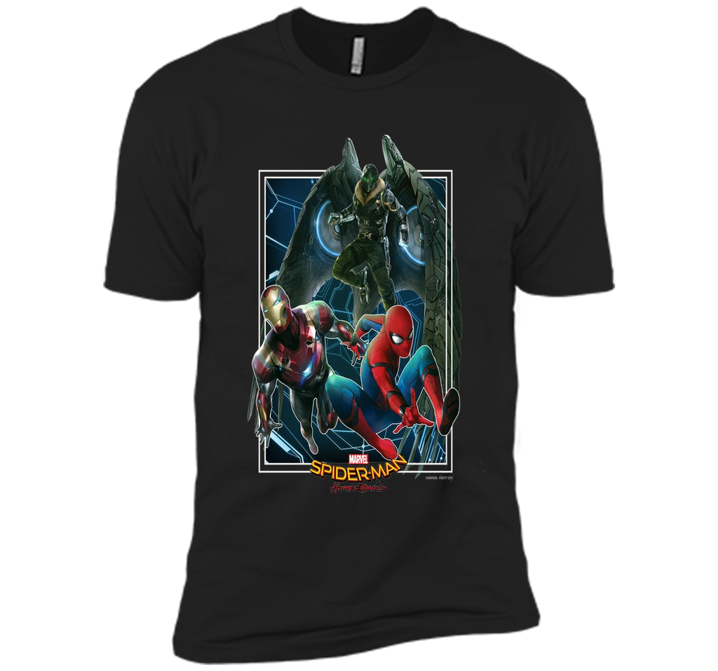 Marvel Spider-Man Homecoming Iron Man Vulture Battle T-Shirt