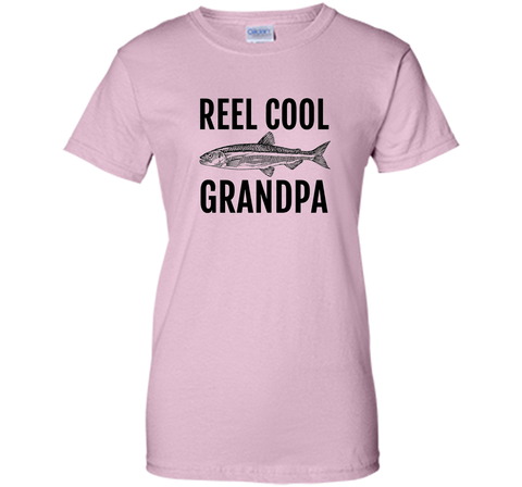Men's REEL Cool Grandpa Fishing T Shirt for Fisherman Grandfather