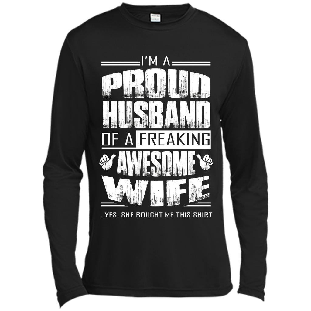 I am A Proud Husband Of A Freaking Awesome Wife cool shirt