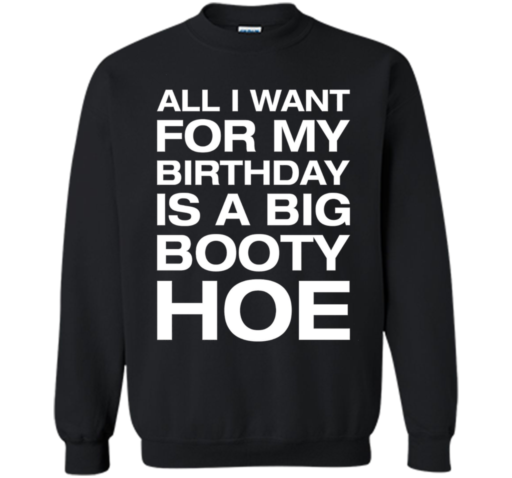 All I Want For My Birthday Is A Big Booty Hoe Funny Shirt