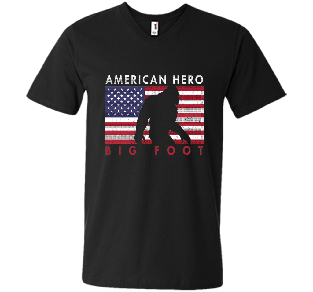 Distressed Style 4th of July American Sasquatch Tshirt