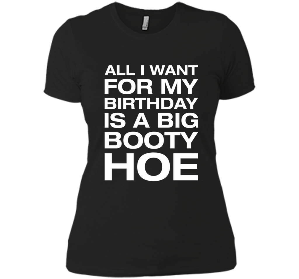 All I Want For My Birthday Is A Big Booty Hoe Funny Shirt