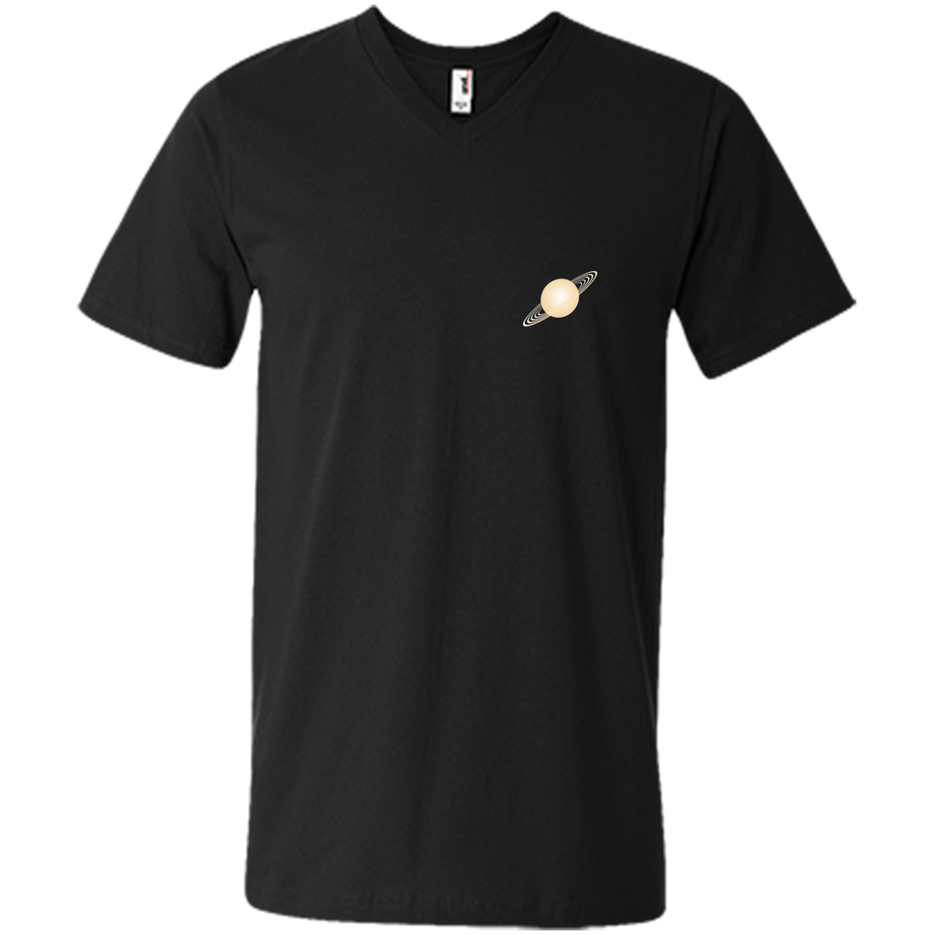Saturn Rings Planet Space Small Logo T-Shirt