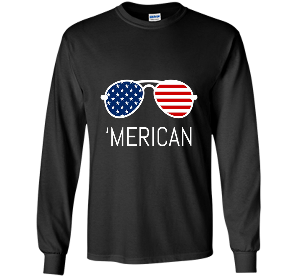 MERICAN Flag Sunglasses Tshirt For 4TH Of July