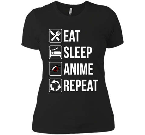 Funny Eat Sleep Anime Repeat TShirt