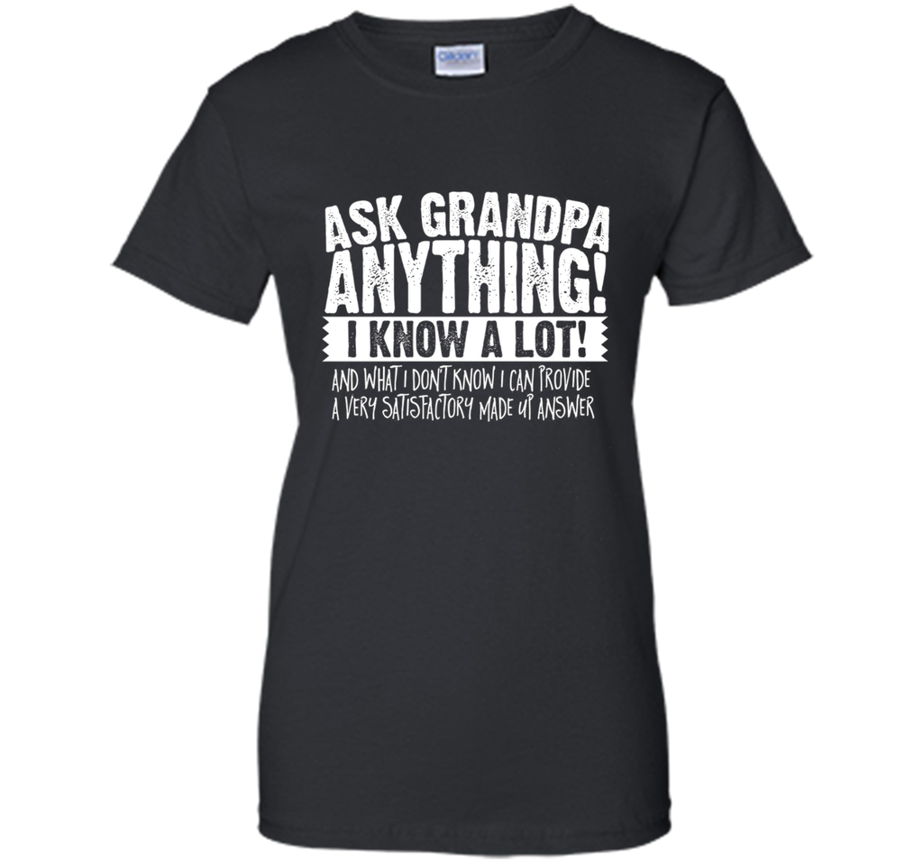 Men's Ask Grandpa Anything T-Shirt Funny Gift for Father's Day Tee
