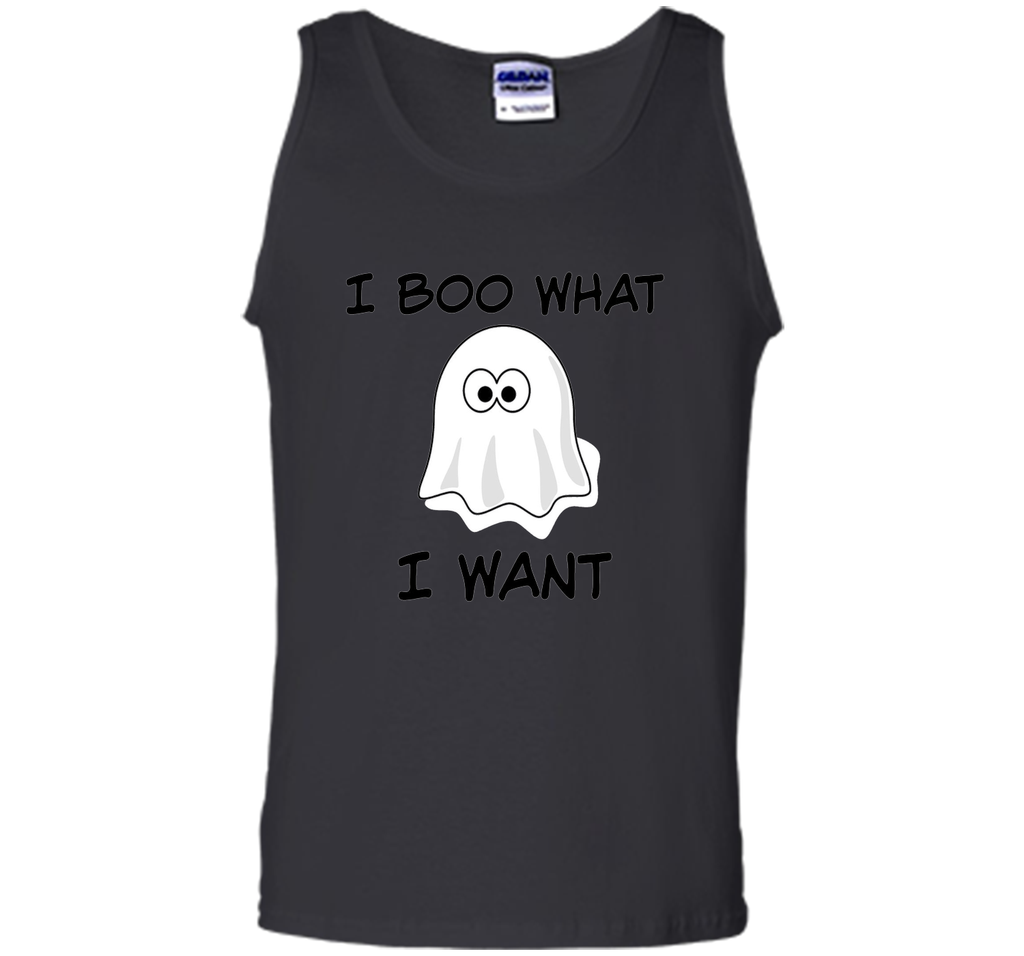 Funny Halloween Tank Top, I BOO What I want