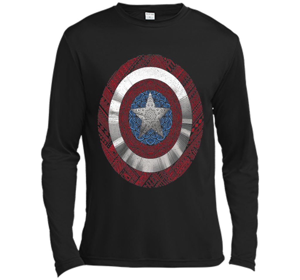 Marvel Captain America Avenger Ornate Shield Graphic T-Shirt