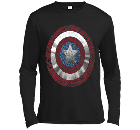 Marvel Captain America Avenger Ornate Shield Graphic T-Shirt