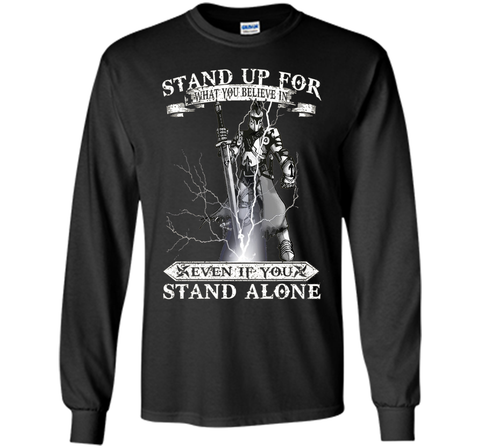 stand up for what you believe viking t-shirt
