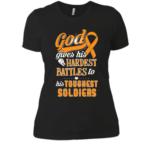 God Gives His Hardest Battles To His Toughest Soldiers Shirt