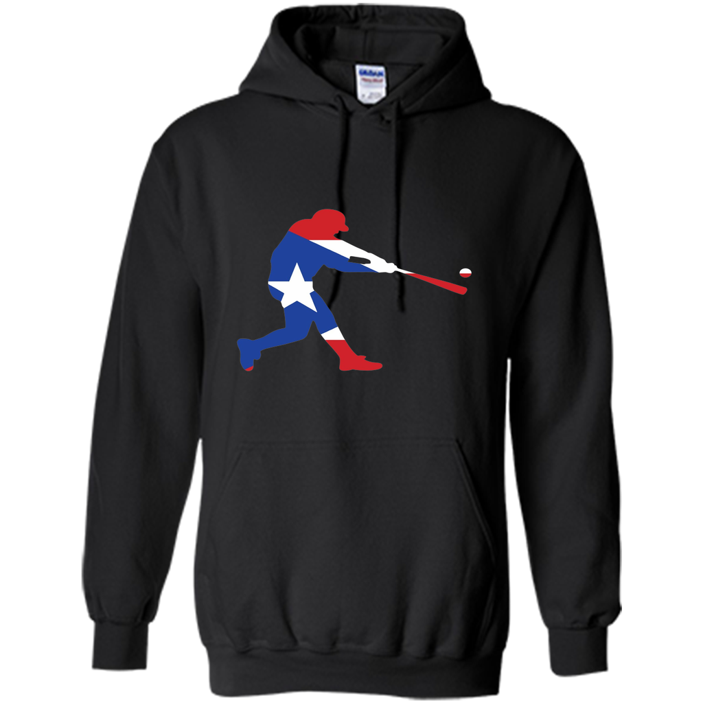 Puerto Rico Baseball T Shirt PR Batter Classic Flag T-Shirt
