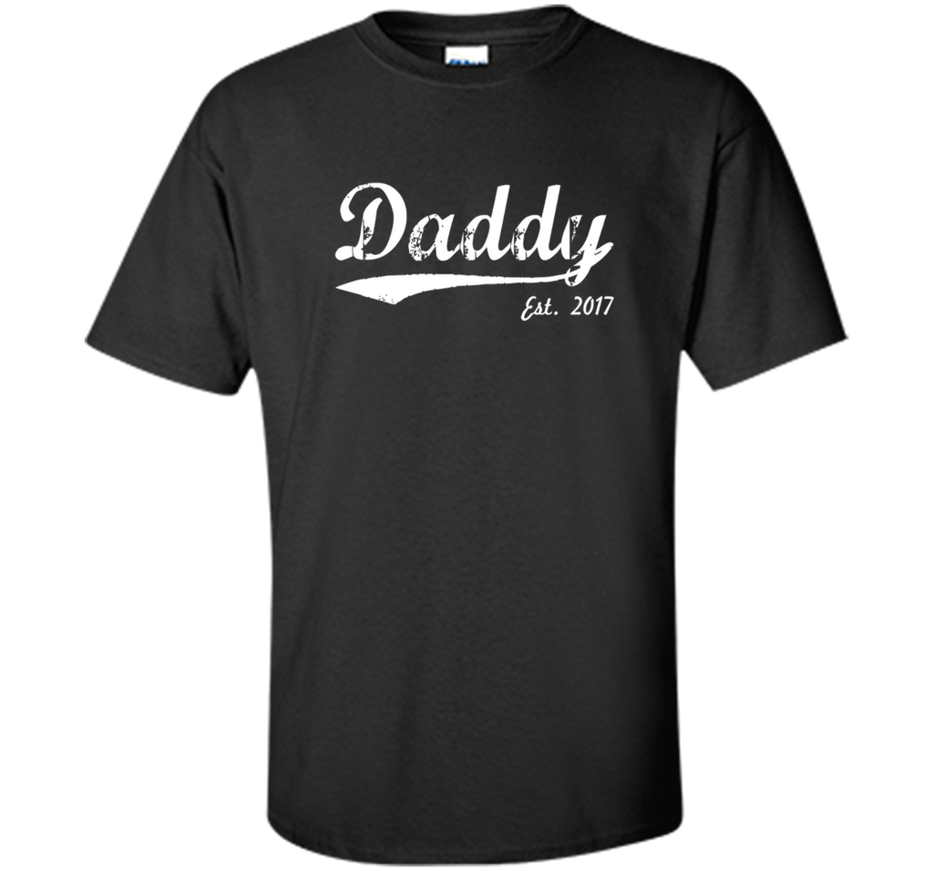 Men's New Daddy T-Shirt - Daddy Est. 2017 - Daddy To Be T-Shirt