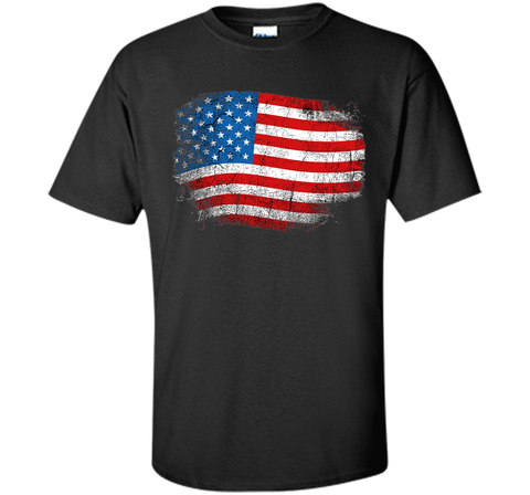 Cool Distressed American USA Flag Shirt 4th of July Clothing
