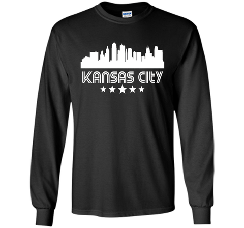 Kansas City Missouri Skyline Retro Style T-Shirt