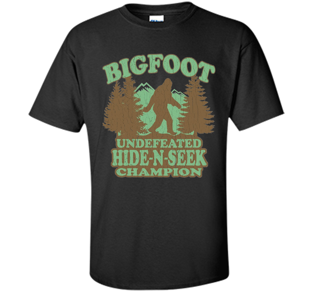 Bigfoot Hide-n-seek Champion T-shirt Funny Sasquatch Gift