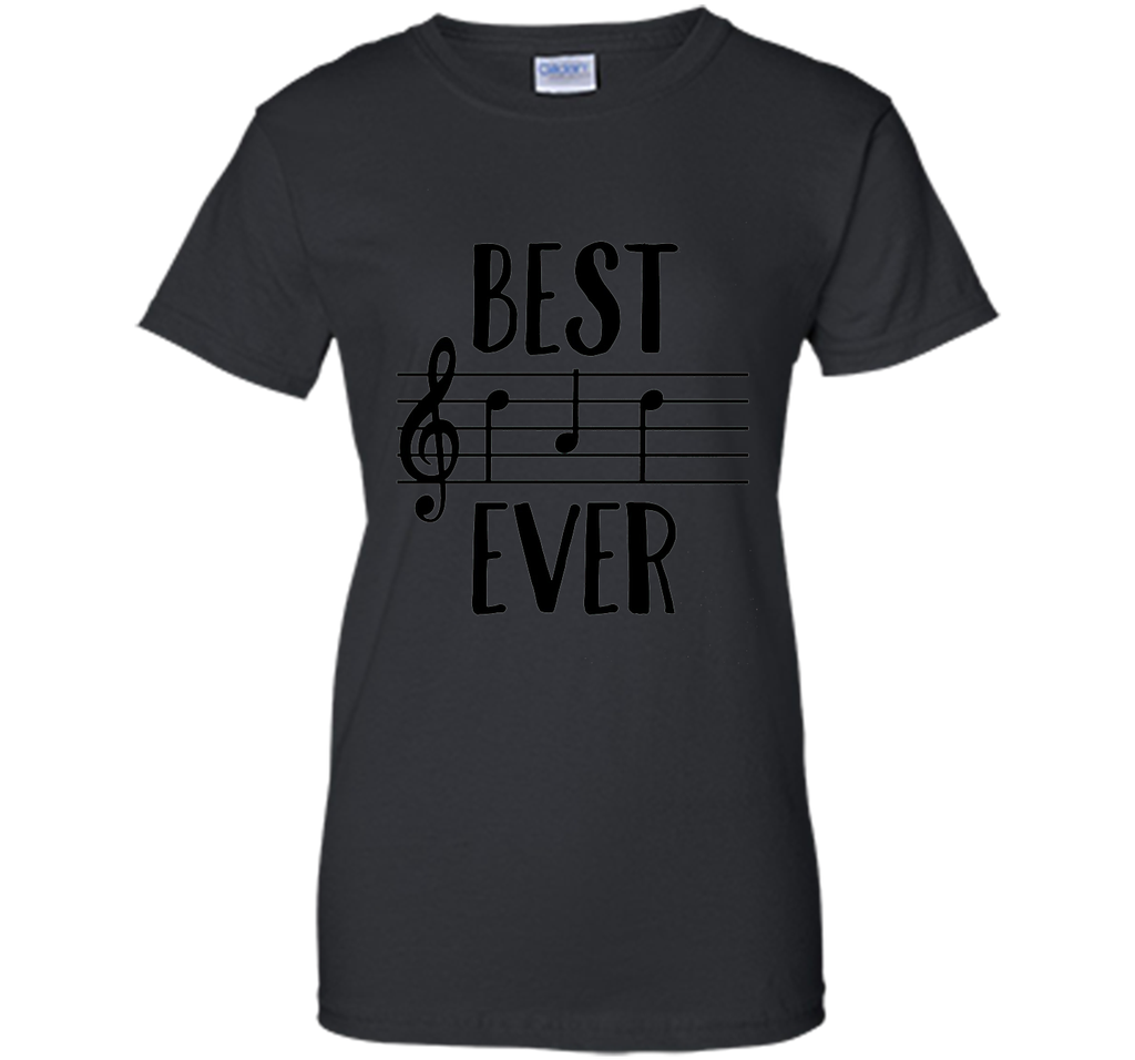 Mens Best Dad Ever T-Shirt Funny Music Note Father's Gift