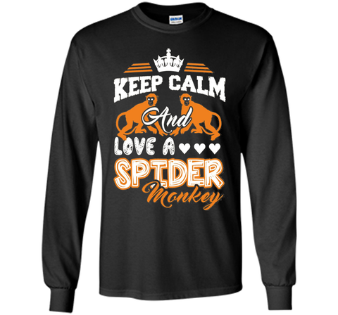 Spider Monkey Shirt - Keep Calm And Love A Spider Monkey Tee