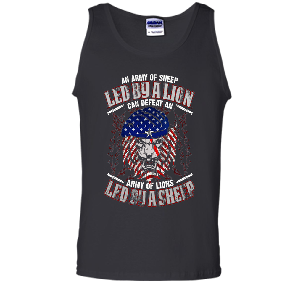 An Army Of Sheep Led By A Lion Can Defeat T-shirt