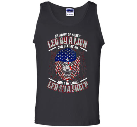An Army Of Sheep Led By A Lion Can Defeat T-shirt
