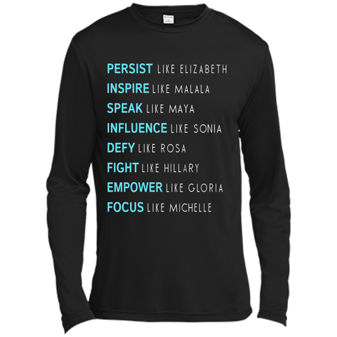 Persist like elizabeth inspire like malala T-shirt