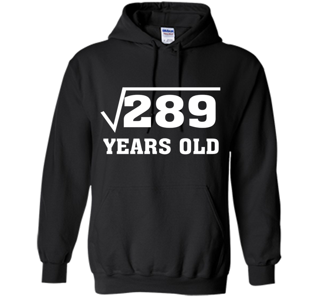 Square Root Of 289 Funny 17 Years Old T-Shirt 17th Birthday