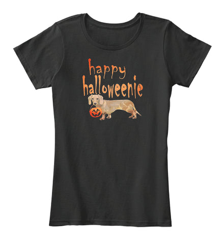 Halloweenie Dachshund Pumpkin Shirt