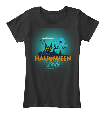 CRAZY HALLOWEEN LADY tshirt