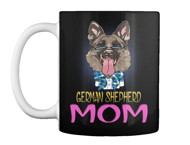 Funny Hipster Dog German Shepherd Mom