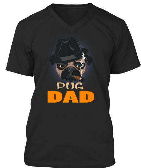 Funny Pug Dad With Cigar