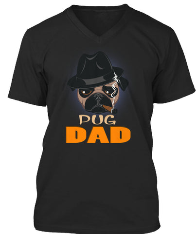 Funny Pug Dad With Cigar