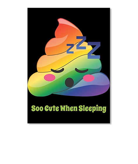 Cute Emoji Rainbow Poop # Love Sleep Zzz