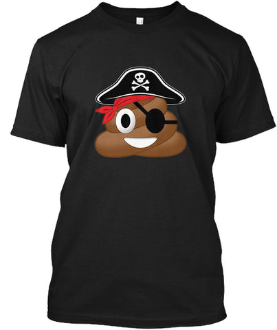 Pirate Poop Emoji Funny Halloween TShirt