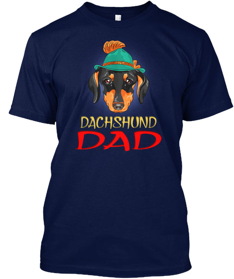 Funny Hipster Dog Dachshund Dad