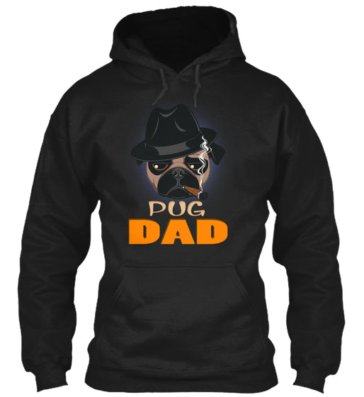 Funny Pug Dad With Cigar