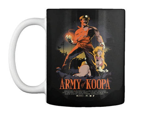 ARMY OF KOOPA BASEBALL TSHIRT Cartoon Mo