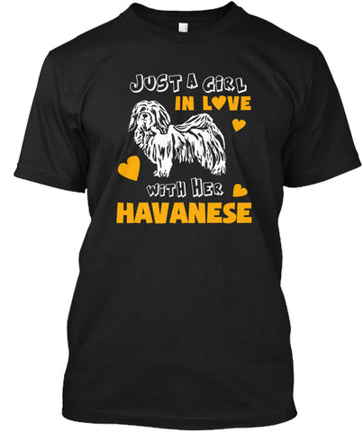 Funny Pet Tee Love With Her Havanese