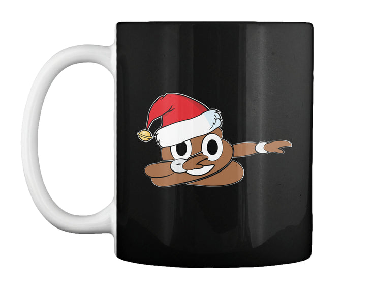 Funny Santa Dabbing Poop Emoji