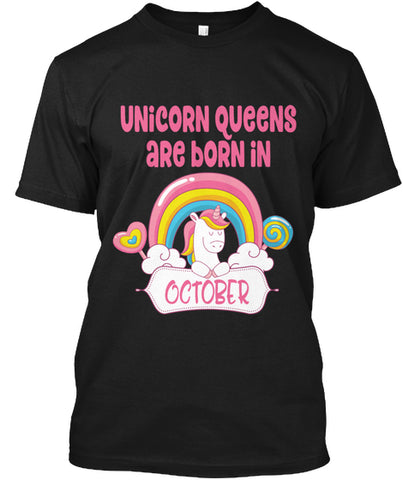QUEENS ARE BORN IN OCTOBER T Shirt
