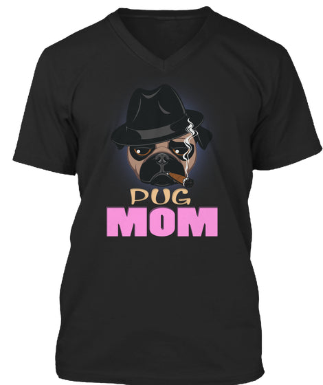 Funny Pug Mom With Cigar